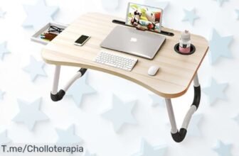 Bandeja para cama ultraligera y súper resistente con diseño multifunción que simplifica tu vida aprovecha este precio loco nunca visto y llévate el ofertón ya¡