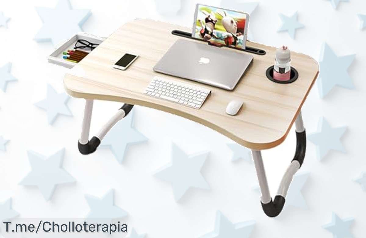 Bandeja para cama ultraligera y súper resistente con diseño multifunción que simplifica tu vida aprovecha este precio loco nunca visto y llévate el ofertón ya¡