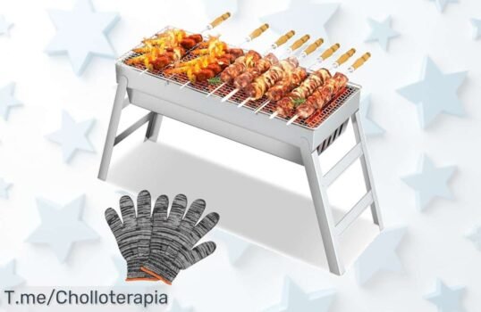 Barbacoa portátil de acero súper resistente con sabor auténtico y montaje facilísimo a precio loco descuento brutal limitado corre ahora o pierde este super chollo nunca visto