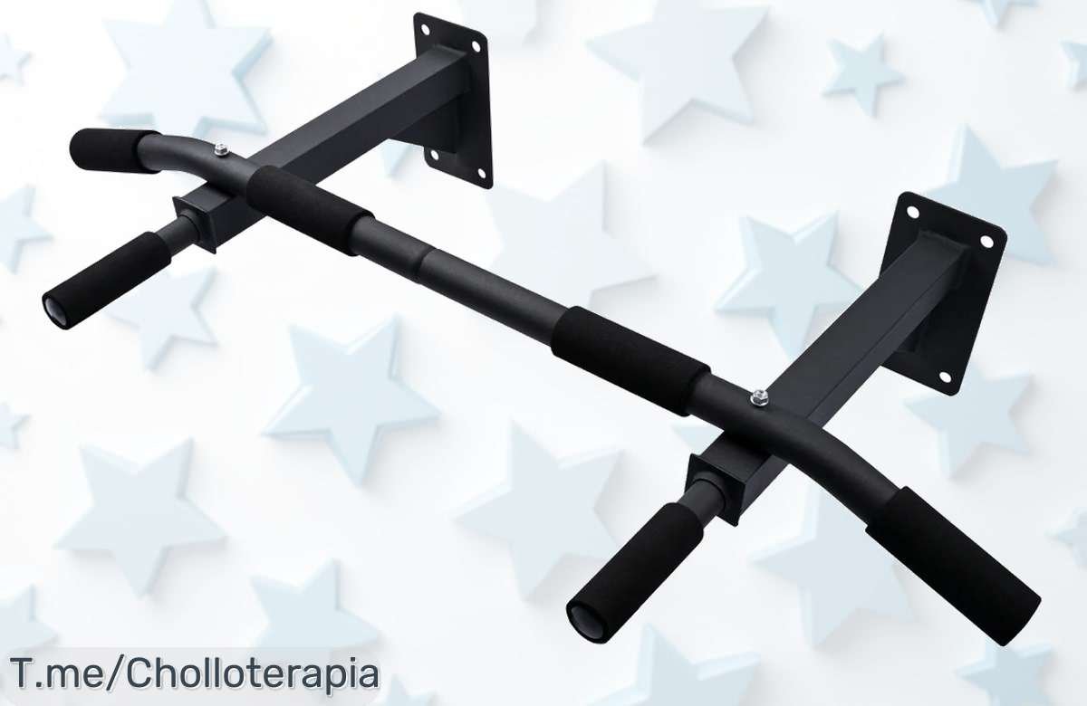 Barra de dominadas para pared con tornillos incluidos soporte hasta 140kg precio loco nunca visto aprovecha este ofertón y consigue tu super chollo ya limitado