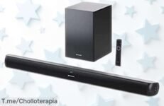 Barra de sonido potente Sharp HTSBW202 con subwoofer inalámbrico y Bluetooth, calidad brutal en 200 W para llenar la casa de música; aprovecha este precio rebajado que vuela ¡consíguela ya antes de que desaparezca!