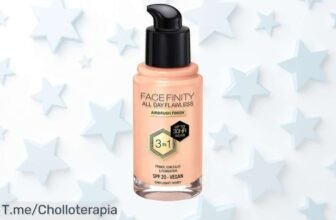 Base de maquillaje fluida Max Factor 3 en 1 con alta cobertura y SPF 20 a precio loco nunca visto aprovecha este ofertón limitado antes que se acabe ¡compra ya!
