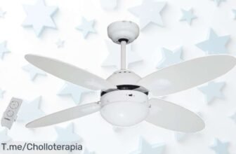 Bastilipo ventilador de techo con mando y temporizador diseño reversible super chollo aprovecha este ofertón con descuento brutal corre antes que se agote