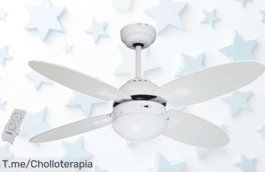 Bastilipo ventilador de techo con mando y temporizador diseño reversible super chollo aprovecha este ofertón con descuento brutal corre antes que se agote