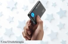 Batería externa súper ligera INIU 10000mAh con carga rápida 22,5W para iPhone y Android rebajada con linterna incluida un ofertón que vuela ¡corre antes de que suba!
