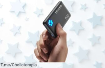 Batería externa súper ligera INIU 10000mAh con carga rápida 22,5W para iPhone y Android rebajada con linterna incluida un ofertón que vuela ¡corre antes de que suba!