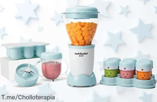 Batidora Nutribullet Baby NBY100 con potencia de 250 W sin BPA un ofertón único para comidas frescas precio loco descuento brutal compra ya antes que se agote