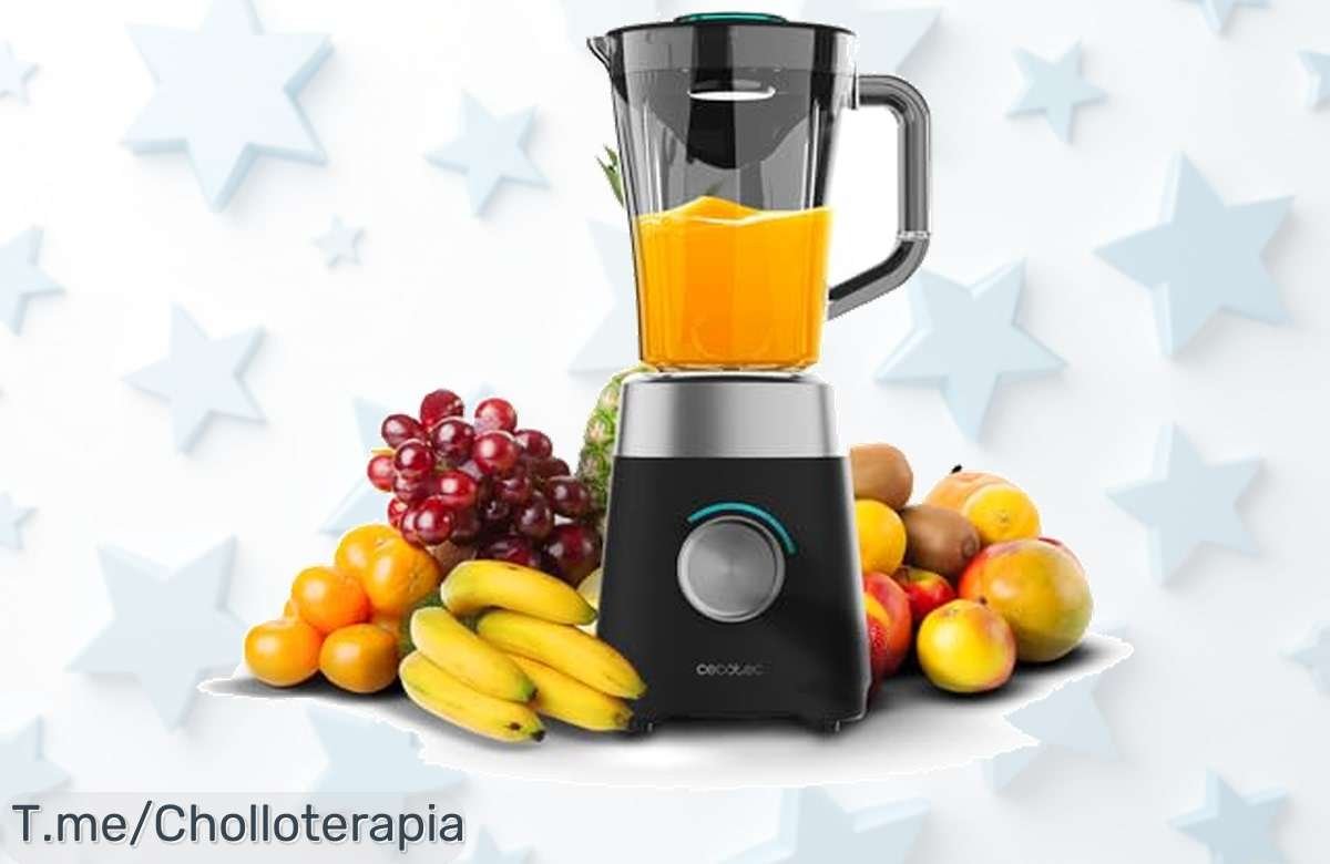 Batidora de vaso Cecotec power black titanium con motor brutal y jarra gigante para hielo precio loco sin igual aprovecha este ofertón único antes que se acabe