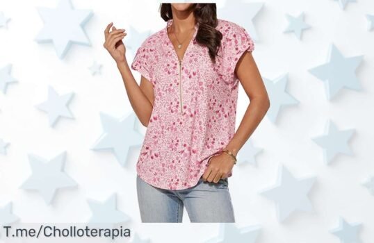 Blusa Grace Karin con media cremallera que afina tu figura precio loco y descuento brutal nunca visto aprovecha este ofertón único antes que se acabe