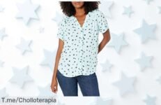 Blusa mujer azul agua con tela súper liviana y corte holgado a precio loco un super chollo nunca visto corre que vuela no dejes escapar este ofertón