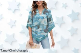Blusa túnica mujer con flores super versátil que nunca pierde forma ni color en un ofertón de precio loco aprovecha este descuento brutal antes que desaparezca