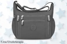 Bolso bandolera LUROON con 11 bolsillos que organiza todo fácil y resistente disfruta este súper chollo nunca visto en precio de ganga ¡aprovecha ya!