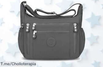 Bolso bandolera LUROON con 11 bolsillos que organiza todo fácil y resistente disfruta este súper chollo nunca visto en precio de ganga ¡aprovecha ya!