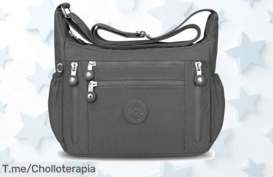 Bolso bandolera LUROON con 11 bolsillos que organiza todo fácil y resistente disfruta este súper chollo nunca visto en precio de ganga ¡aprovecha ya!