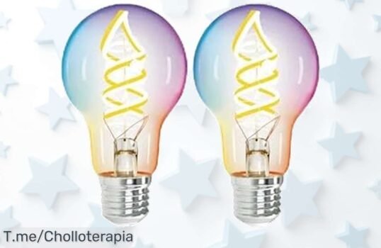 Bombilla LED Bluetooth Mesh pack 2 con control remoto y colores RGBW en oferta nunca vista precio loco no esperes aprovecha este super chollo descuento brutal ya