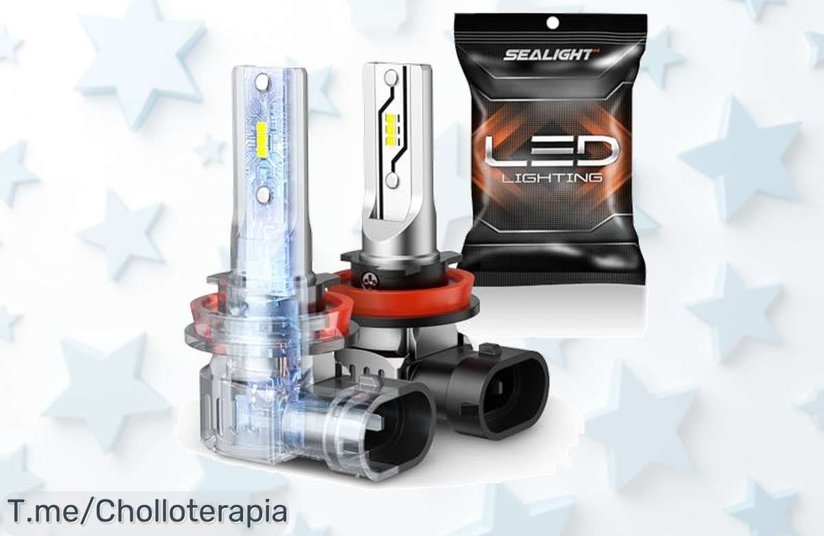 Bombilla LED Sealight H11 con brillo 600% más fuerte que corta niebla y lluvia aprovecha este ofertón con precio loco por tiempo limitado compra ya antes que se agoten