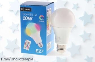 Bombilla led M Ledme 10W con mando: cambia colores y regula luz blanca fácil, una boda de luz RGBW a precio rebajado, oferta limitada que se dispara ¡cógelas antes que vuelen!