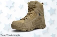 Botas tácticas impermeables súper resistentes con forro de algodón y suela antidesgaste un ofertón a precio loco nunca visto ¡aprovéchalo ya antes que se acabe!