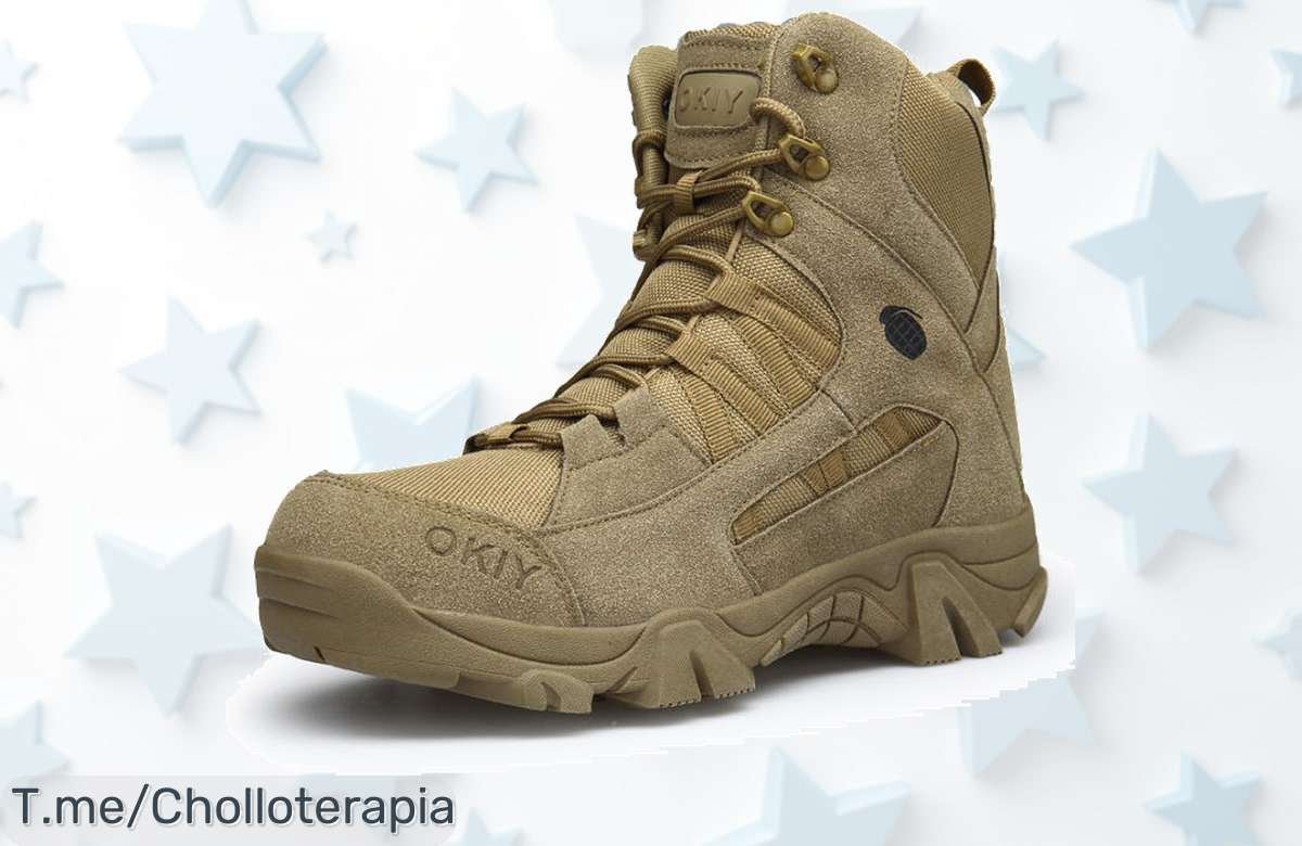 Botas tácticas impermeables súper resistentes con forro de algodón y suela antidesgaste un ofertón a precio loco nunca visto ¡aprovéchalo ya antes que se acabe!