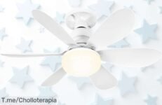 BuzzoXerex ventilador de techo con luz regulable y mando súper silencioso el ofertón del año para tu hogar precio loco y descuento brutal ¡compra ya antes que vuelen!