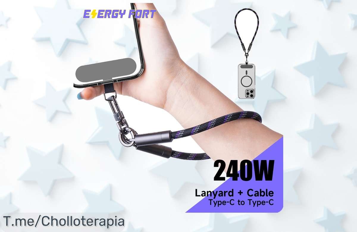 Cable USB CtoC 240W súper rápido con nylon trenzado y aleación de aluminio en un ofertón nunca visto precio loco corre antes que vuelen este descuento brutal es para ti