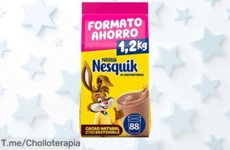 Cacao soluble nesquik con vitamina D el ofertón de precio loco que fortalece tus días sin gluten nunca visto lleva ya este super chollo antes que se acabe