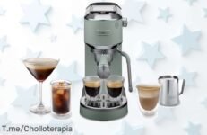 Cafetera DeLonghi Dedica Duo con doble espresso y varilla latte art a un precio de ganga nunca visto corre que vuelan estas ofertas super chollo limitada por tiempo