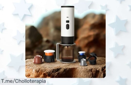 Cafetera eléctrica portátil 3 en 1 con molinillo y calefacción inalámbrica el super chollo que no puedes perder disfruta café fresco siempre precio loco descuento brutal oferta limitada actúa ya