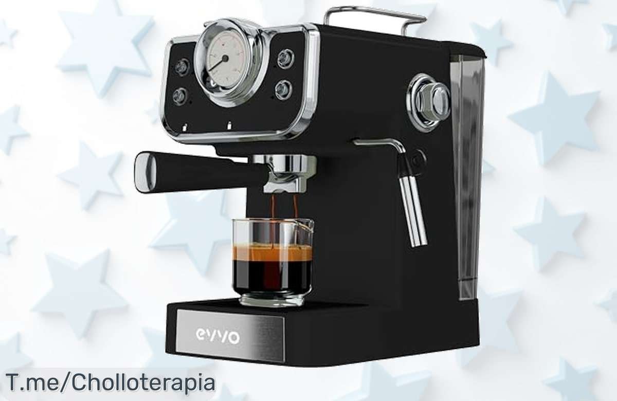 Cafetera express intensa 15 bares acabado vintage precio loco nunca visto prepara cafés cremosos al instante super chollo oferta limitada ¡compra ya!