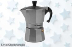 Cafetera italiana Orbegozo KFS 320 para 3 tazas con filtro desmontable y válvula de seguridad precio rebajado, un super chollo que vuela rápido para tomarte el mejor café ya ¡no la pierdas!