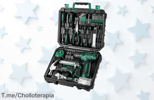 Caja de herramientas completa DEKO con luz LED y taladro 8V oferta única precio loco super chollo descuento brutal ¡no esperes más aprovecha ya!