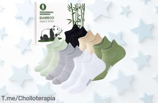 Calcetines tobilleros de bambú con diseño ultra transpirable que mantienen tus pies frescos olvídate del mal olor aprovecha este descuentazo nunca visto oferta limitada compra ya