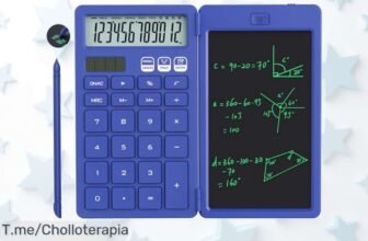 Calculadora con tableta de escritura y bolígrafo super ligera que funciona a pilas y solar precio loco descuento brutal nunca visto aprovecha este ofertón único antes que se agote