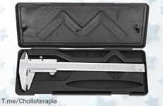 Calibrador Vernier de acero súper preciso con diseño ergonómico para medir fácil en mm y pulgadas oferta brutal nunca vista ¡Corre que es un ofertón limitado!
