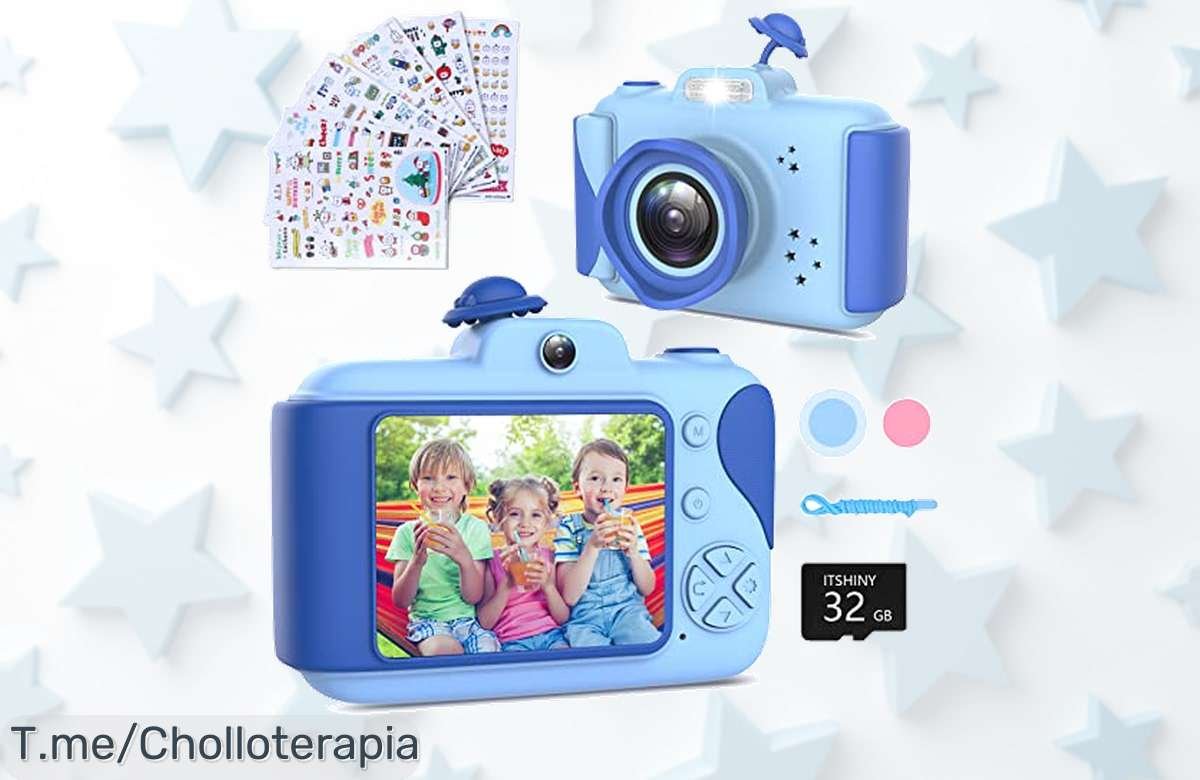 Cámara digital para niños con doble lente y pantalla grande 24 la mejor calidad en fotos al precio de ganga que no volverás a ver aprovecha este ofertón ya