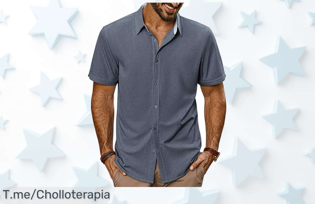 Camisa PJ Paul Jones con tela microelástica sin arrugas es el super chollo que tu armario pide precio loco y ofertón único corre antes que se acabe