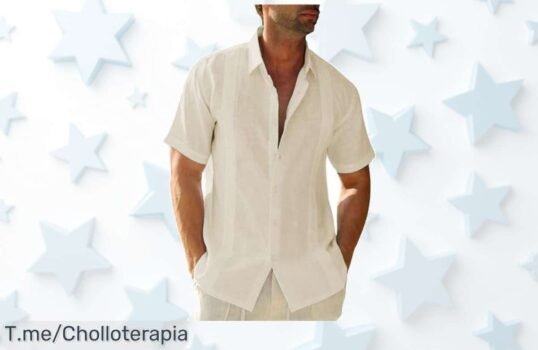 Camisa de lino fresca para hombre con ajuste perfecto disfruta este ofertón y descuento brutal ideal verano playa oficina ahora es precio de ganga oferta limitada actúa ya