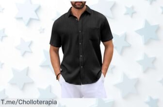 Camisa manga corta con bolsillo y rayas que estilizan oferta nunca vista precio loco aprovecha este ofertón exclusivo antes de que se agote la ganga