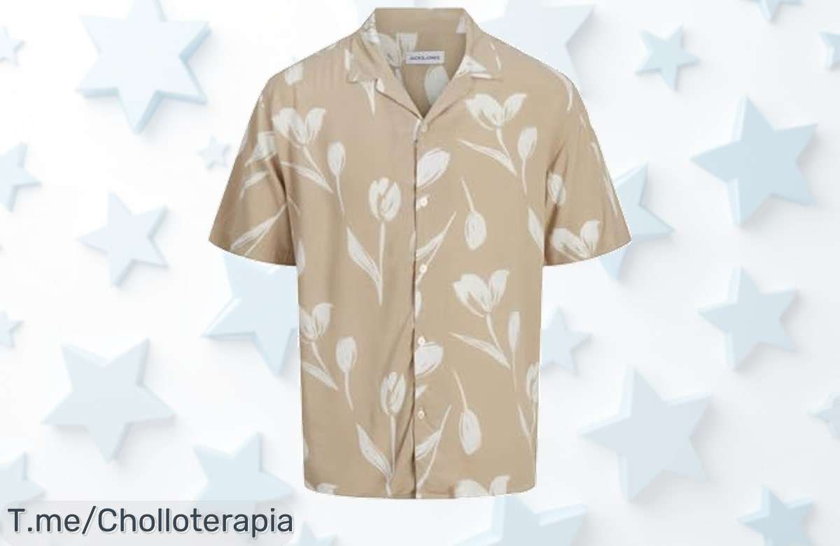 Camisa nórdica Jack & Jones con calidad resistente y descuento brutal un super chollo nunca visto perfecto para estar increíble aprovecha el ofertón ya