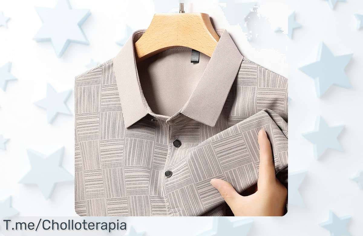 Camisa polo manga corta con estampado nuevo y caída de precio brutal única por tiempo limitado ¡aprovecha este super chollo antes que suba la oferta nunca vista!