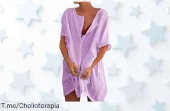 Camisa suelta para mujer que no se arruga en varios colores sólidos el super chollo perfecto para cualquier plan con descuento brutal y oferta limitada corre ya