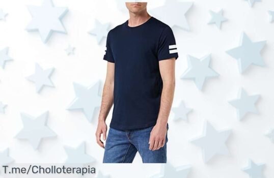 Camiseta Jack & Jones de algodón 100% con corte ideal súper chollo y descuento brutal nunca visto ¡aprovecha este ofertón precio loco ya!