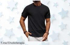 Camiseta PJ Paul Jones negra con diseño retro y tela fresquita en descuento brutal precio de ganga solo por tiempo limitado ¡no pierdas este super chollo ya!