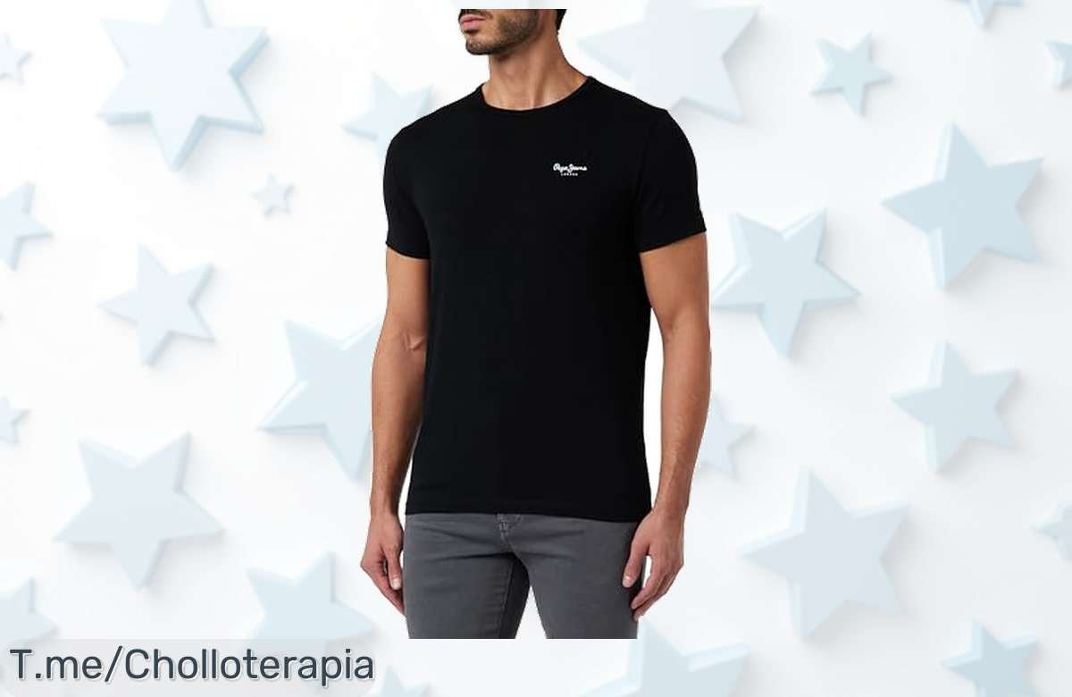 Camiseta Pepe Jeans súper resistente con caída de precio brutal nunca vista aprovecha este ofertón único y limited para renovar tu armario al mejor precio de ganga ya