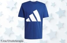 Camiseta adidas hombre essentials big logo azul súper resistente y siempre a la moda con un descuentazo brutal nunca visto precio de ganga compra ya este ofertón limitado
