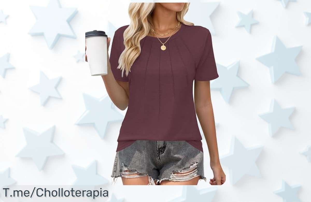 Camiseta borgoña mujer suelta con diseño único precio loco y descuento brutal nunca visto un ofertón que vuela para que luzcas perfecta corre a comprar ya