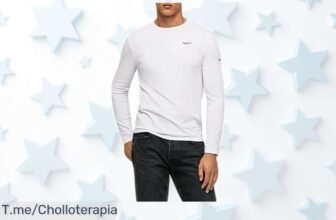 Camiseta de manga larga Pepe Jeans con caída de precio nunca vista, calidad top y estilo único que tu armario pide ya ¡Corre que este super chollo limitado vuela!