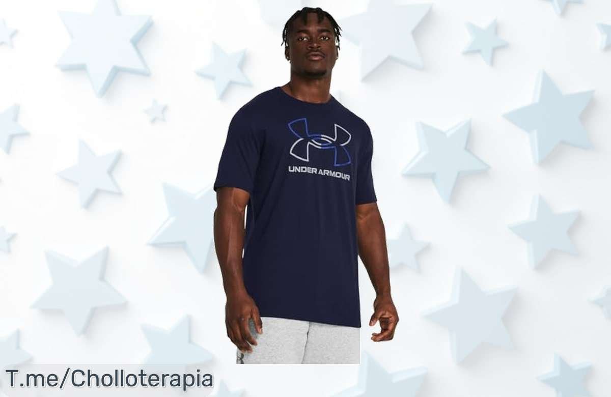 Camiseta deportiva Under Armour secado rápido con logo moderno y corte ancho a precio loco descuento brutal nunca visto oferta limitada ¡corre que vuelan!