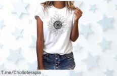 Camiseta girasol único de mujer con diseño que enamora precio loco por tiempo limitado aprovecha este ofertón antes que se agote tu super chollo nunca visto