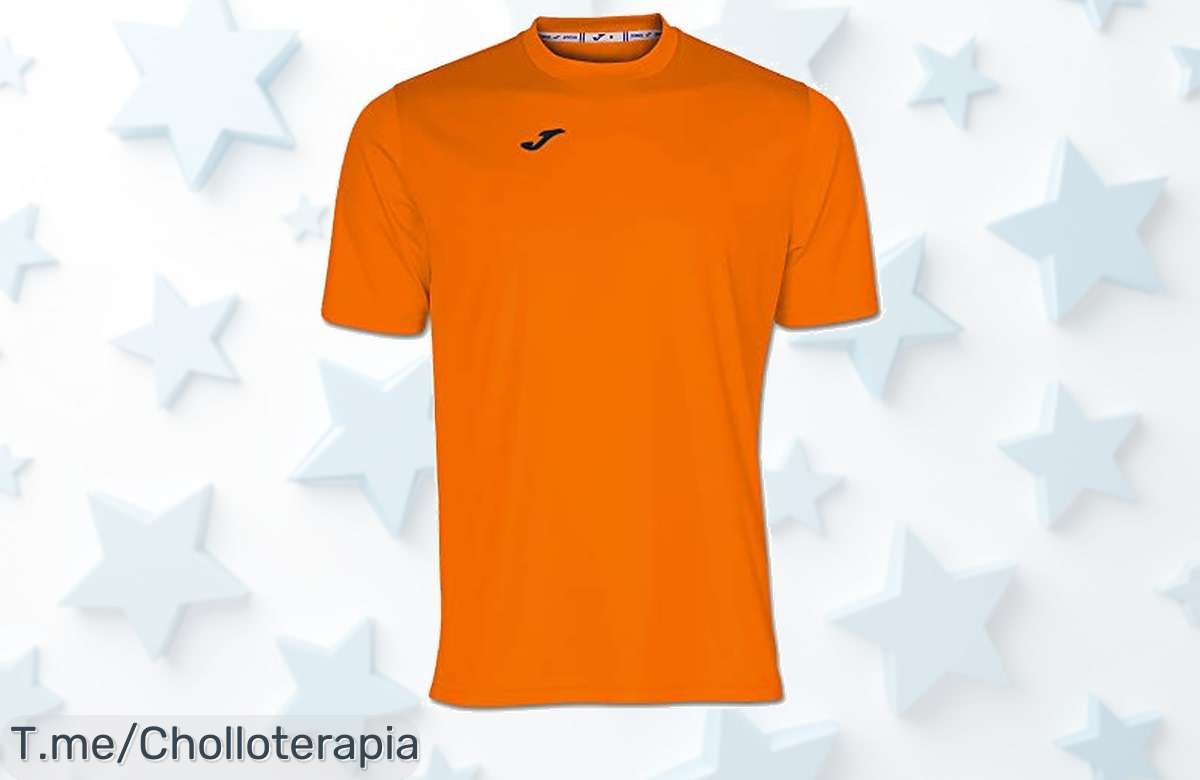 Camiseta hombre naranja secado rápido y movimiento libre con descuento brutal aprovecha este ofertón único de precio loco antes que se agote compra ya
